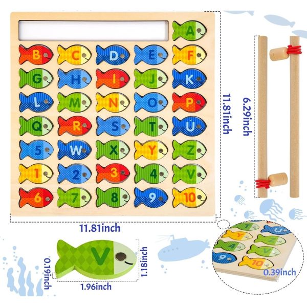 StitchesandTweed Fishing Board Game Alphabet Recognition For Cheap