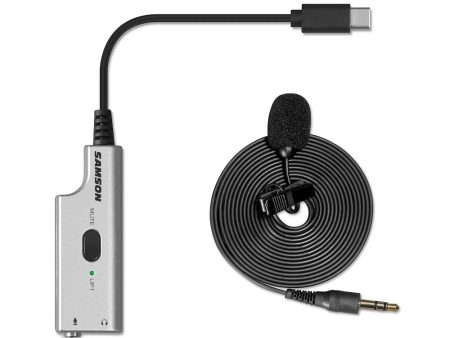 Samson LMU1 Broadcast Lavalier Microphone with USB Adapter Online Sale