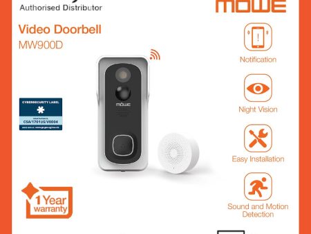 Mowe Smart Video DoorDell -Motion Detection and 2 way Audio For Cheap