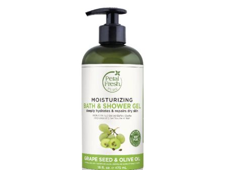 Petal Fresh Moisturising Bath & Shower Gel - Grapeseed & Olive Oil 475ml Online now