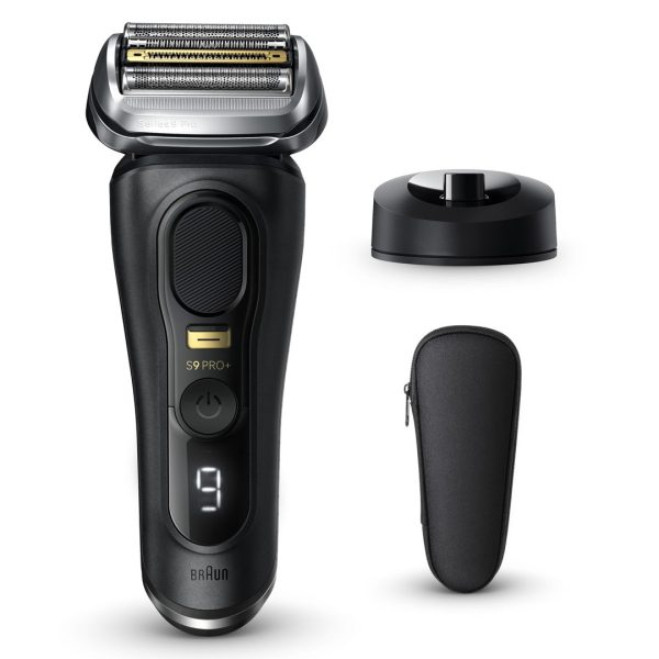 Braun Series 9 Pro+ 9510s Wet & Dry shaver with charging stand and travel case, atelier black For Discount