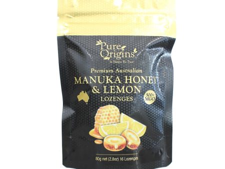 ***limited time offer*** Free Pure Origins Premium Australian Manuka Honey and Lemon Lozenges Pack with every purchase over the value of $80.00 RRP $9.95 For Sale