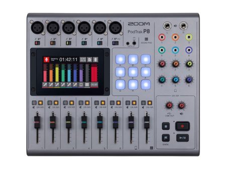 Zoom PodTrak P8 8-channel Podcasting Mixer Cheap