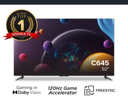 TCL C645 QLED 4K Google TV 50 inch on Sale