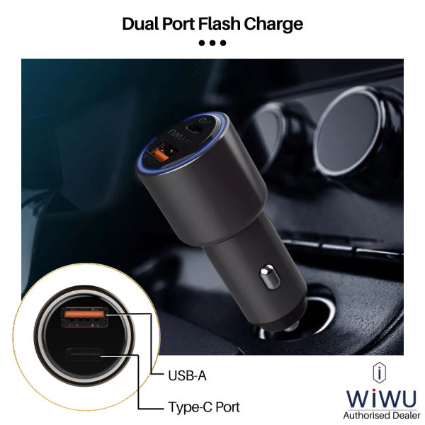 WiWU PC100 Car USB Charger For Sale