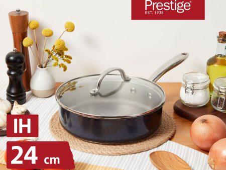 [Prestige] Ih Stainless Steel 24Cm Covered Sautepan - Optisteel Fashion