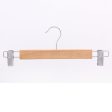 [Bundle Of 10] Sweet Home Premium Wooden Trousers Hanger Socks Clip Stainless Steel Hook Non-Slip Clothes Pegs For Discount