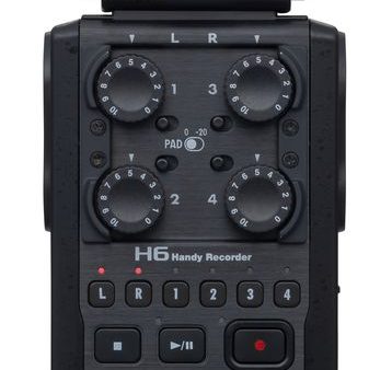 Zoom H6 All Black 6-Input   6-Track Handy Recorder For Discount