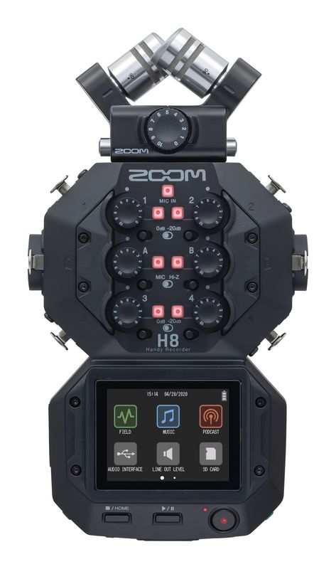 Zoom H8 8-Input   12-Track Handy Recorder Online