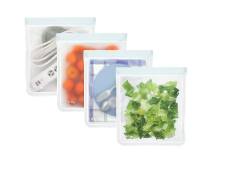 (re)zip Lay-Flat Gallon Leakproof Reusable Storage Bag 4-pack kit For Cheap