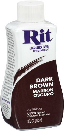 RIT DYE - Liquid Fabric Dye Dark Brown - 8 fl. oz. (236 ml) Online Sale