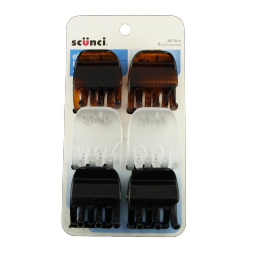 SCUNCI - Effortless Beauty Hair Clips Assorted - 6 Pack Online Sale