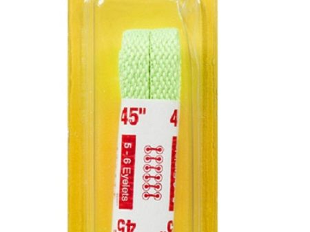 KIWI - Style Flat Neon Green 45  Laces - 1 Pair Fashion