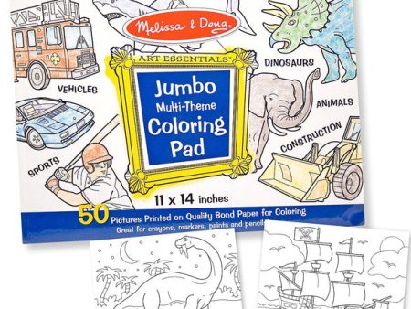 MELISSA & DOUG - Jumbo Coloring Pad Blue - 11 x 14 Inches Discount