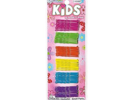 SHALOM - Kids Bundle O  Braids Enamel Bobby Pins - 60 Pack Supply