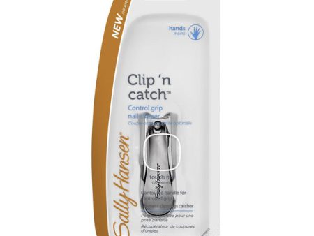 SALLY HANSEN - Clip N  Catch Control Grip Nail Clip with Catcher - 1 Nail Clipper Online Hot Sale