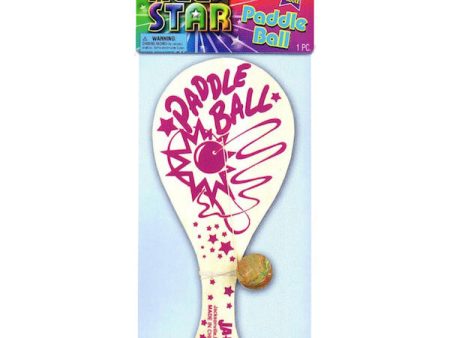 JA-RU - All Star Wood Paddle Ball - 1 Piece Hot on Sale