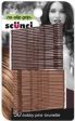 SCUNCI - No Slip Grip Bobby Pins Brunette - 50 Pins Fashion